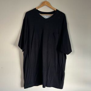 Alpine Lakes Black V Neck Pocket Tee Shirt Size XXL